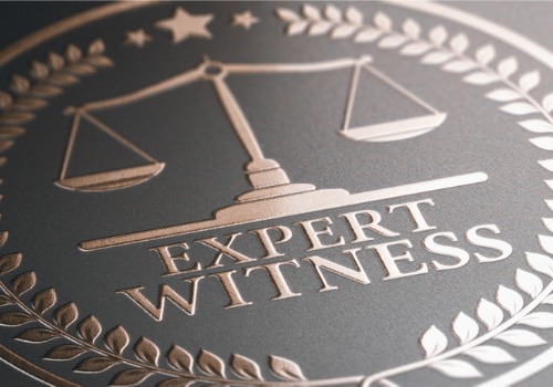 An emblem for expert witnesses, one of the services HCH offers clients taking their insurance claims to court